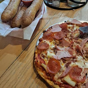 pizza, food