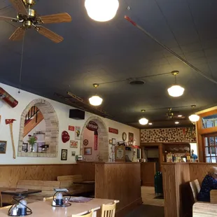 Great atmosphere in a historic firehouse setting