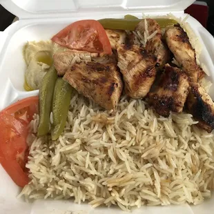 Shish Tawook Dinner