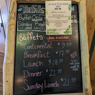 the menu