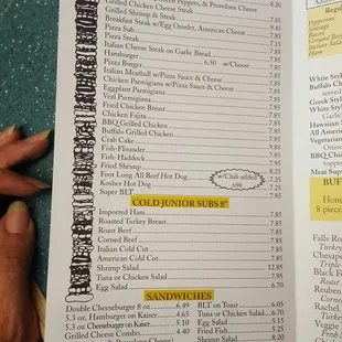 the contents of a book