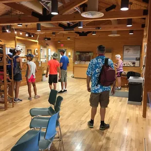Inside the gorgeous visitor center