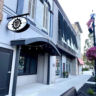 the outside of the building