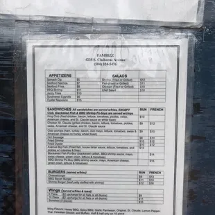 New menu 10/2021