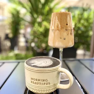 Halloween Special: Witches Brew Latte (white chocolate, PB, Espresso) &amp; Dalgona Latte