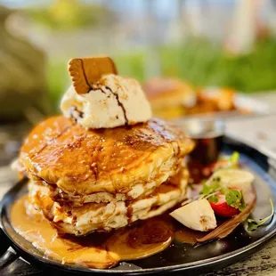 Lotus biscoff pancakes