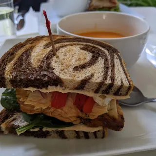Cup of Soup and 1/2 Deli Sandwich (450 cal.)