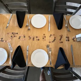 Table with coins!