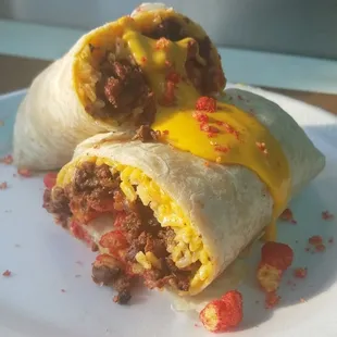 Hot Cheeto burrito