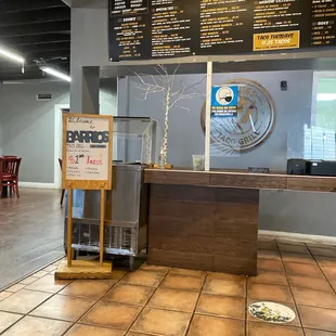 menus on the wall