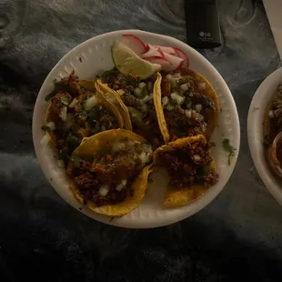 THR BEST TACOS  EVER N THE CUSTOMER SERVICE IS AMAZING N BEYOND EVERYTHING ELSE THEY GOT IS YUMMY CHECK IT OUT U WONT REGRET IT.