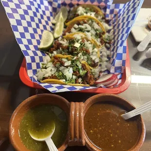 My order of Al Pastor Tacos