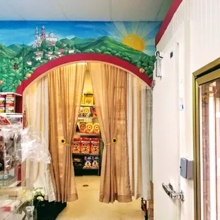 Aguililla, Michoacán cathedral within our murals.