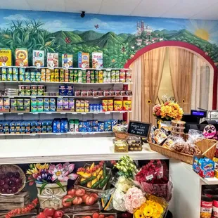 Beautiful, clean display of our dry goods and cereals. We also sell many authentic Hispanic delicacies and candie's!