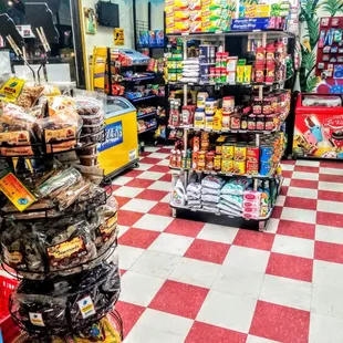 Spices, household necessities, toilet paper, cooking trays, and frozen items!