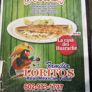 a sign for a mexican restaurant