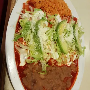 Red Enchiladas.