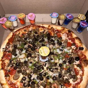 The pizza is perfection!