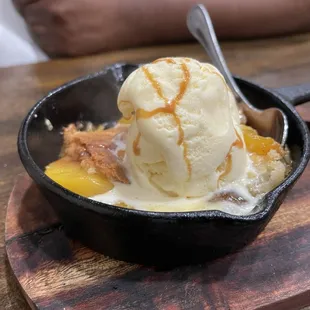 Peach cobbler