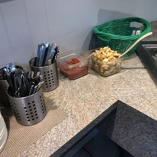 Saturday night buffet. Ribs, catfish, sliced roast, dumplings, cornbread, and veggies. Yum.
