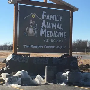 Our newly unveiled sign outside of our new clinic location at 10305 N. Owasso Expy!