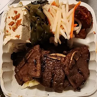 Regular Kalbi Plate (no rice with 6 bones)