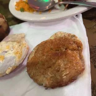 Stuff clam and baked scallop