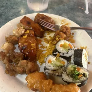 sushi and sashimi, food