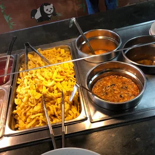 a variety of food items