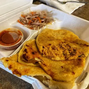 Golden pupusa goodness.