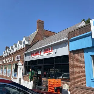 the front of the store