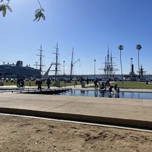 View of Waterfront Park from the Deli &amp; nearby benches