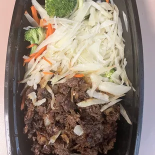 Bulgogi lunch, extra veg no rice $11
