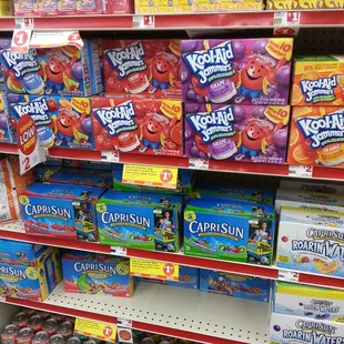 Capri Sun and Kool aide drinks