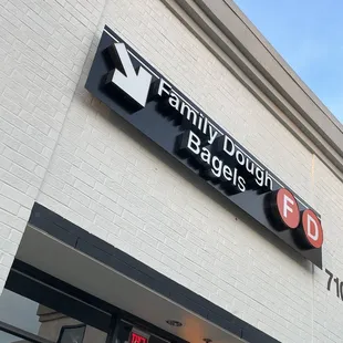 the front of the store