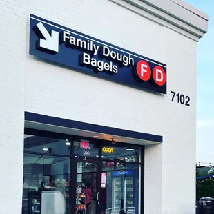 the front of the store