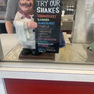 Shake Menu