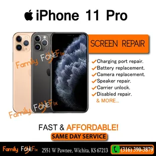 Cracked screen? ​No problem. Fix Your Phone in 30 Minutes or less!