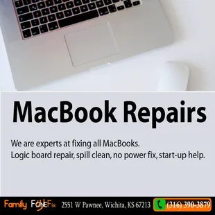 We offer a FREE diagnostic. You will Receive expert Mac service. Visit our location or give us a call.