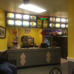 The ordering counter at Family Fortune