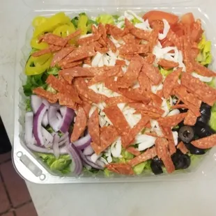 Italian salad freshly made