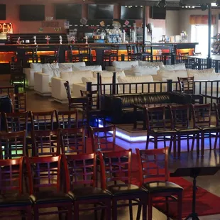 seating and bar
