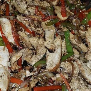 Chicken fajitas