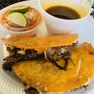 Birria queso tacos