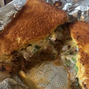 Birria Grilled Cheese. Delicious comfort food. Couldn't eat this all the time but wow what a treat.