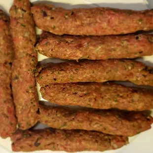 The Cpvapcice Pljeskavice package made into hand formed sausages after chilling for 3 hours in the fridge, let's cook.