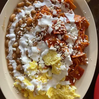 Chilaquiles Rojos o Verdes