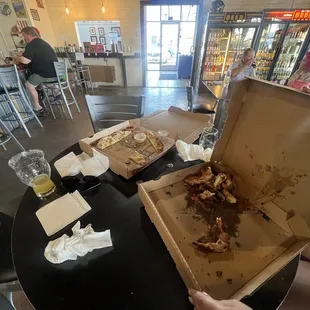 Pizza is long gone
