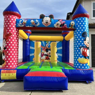 Mickey Mouse Bounce House perfect for smaller children and indoor use