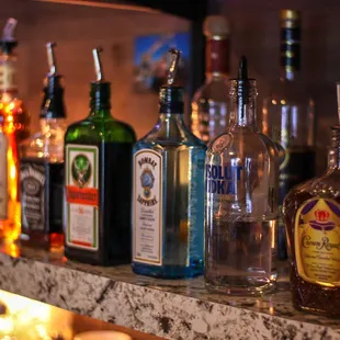 Selection of liquors